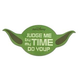 runDisney Yoda Car Magnet – "Judge Me By My Time, Do You?"